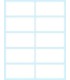 PAQUETE 10 HOJAS ETIQUETAS BLANCAS EN SOBRE-58X28 MM TICO E-5828