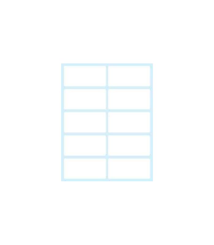 PAQUETE 10 HOJAS ETIQUETAS BLANCAS EN SOBRE-58X28 MM TICO E-5828