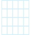 PAQUETE 10 HOJAS ETIQUETAS BLANCAS EN SOBRE-36X22 MM TICO E-3622