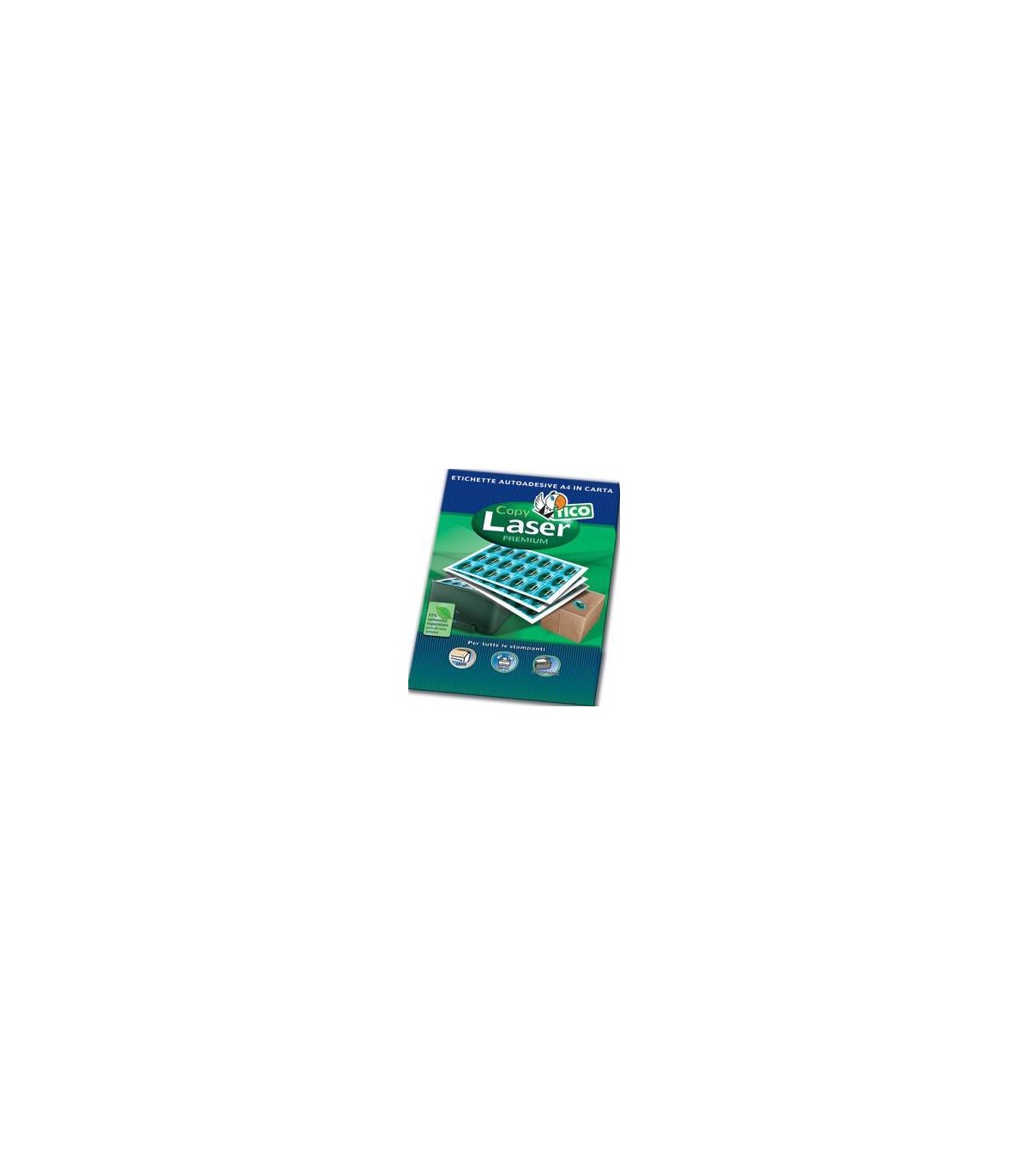 CAJA 100 HOJAS ETIQUETAS BLANCAS SIN MRGENES-LSER/LSER DE COLOR/INYECCIN DE TINTA/FOTOCOPIADORAS-210X297 MM TICO LP4W-210297