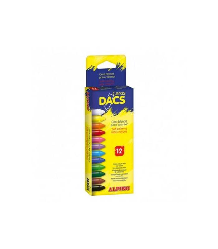 ESTUCHE DE 12 UNIDADES CERAS DACS BLANDAS NO MANCHAN DACS DA050290