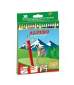 ESTUCHE CARTON 18 UNIDADES LAPICES HEXAGONALES ALTA CALIDAD 3MM. COLORES SURTIDOS ALPINO AL010656