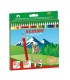 ESTUCHE CARTON 24 UNIDADES LAPICES HEXAGONALES ALTA CALIDAD 3MM. COLORES SURTIDOS ALPINO AL010658