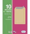 PAQUETES DE 10 BOLSAS BLANCAS, CON TIRA DE SILICONA TAMAO 260X360 100 GRS. SAM 665111