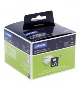 ROLLO ETIQUETA PERMANENTE 89X36MM. TRANSPARENTES DYMO SO722410