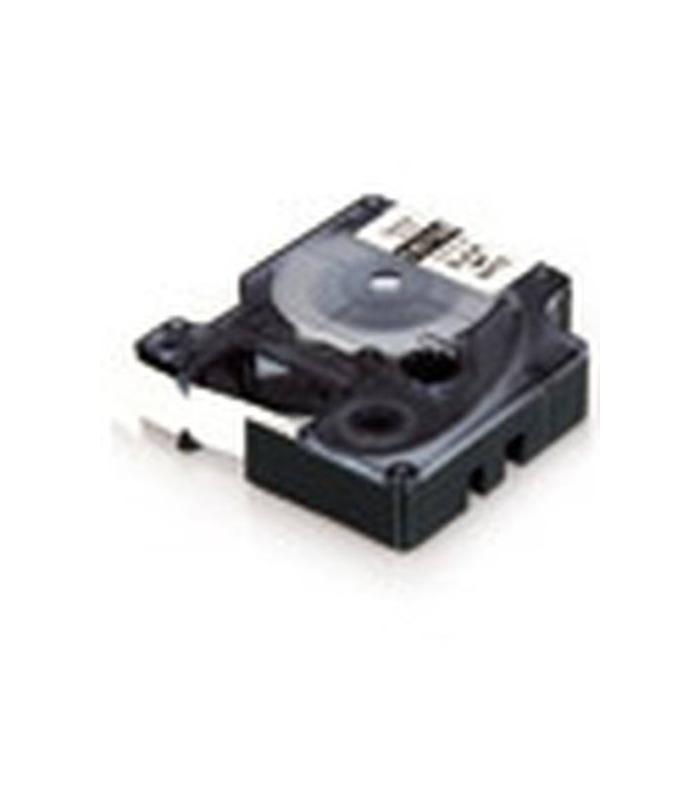 CINTA ROTULADORA RHINOPRO VINILO NEGRO/BLANCO 12MM DYMO 018444
