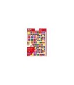 BOLSA GOMETS GEOMTRICOS REMOVIBLES MULTICOLOR 6 HOJAS APLI 13240