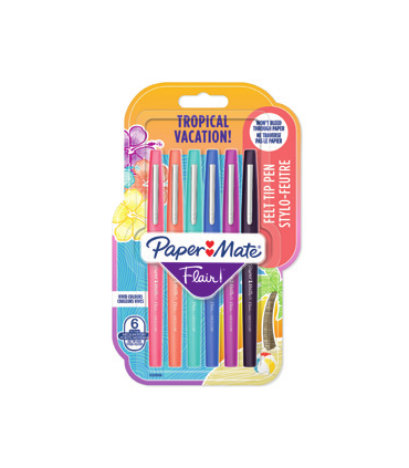 FLAIR M. TROPICAL VACATION BL6 PAPER MATE 2028906