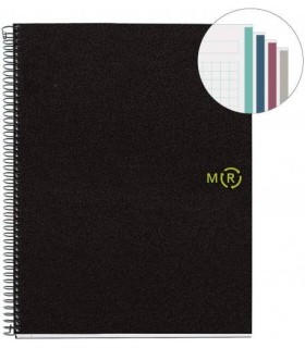 CUADERNO 100% RECICLADO NB-4 A4 120HOJAS TAPAS POLIPROPILENO MIQUELRIUS 6038