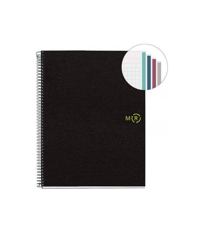 CUADERNO 100% RECICLADO NB-4 A4 120HOJAS TAPAS POLIPROPILENO MIQUELRIUS 6038