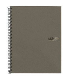 CUADERNO 100% RECICLADO NB-4 A4 120HOJAS ECOGRIS MIQUELRIUS 6082