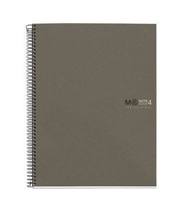 CUADERNO 100% RECICLADO NB-4 A4 120HOJAS ECOGRIS MIQUELRIUS 6082
