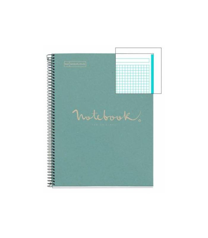 CUADERNO 100% RECICLADO NB-1 A4 80HOJAS ECOAZUL EMOTIONS MIQUELRIUS 6092