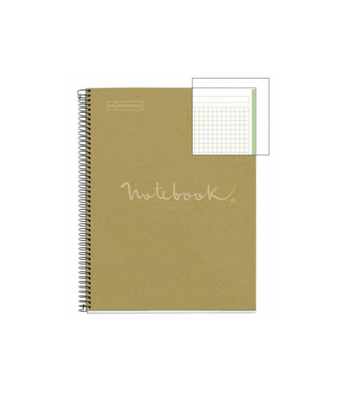 CUADERNO 100% RECICLADO NB-1 A4 80HOJAS ECOVERDE EMOTIONS MR MIQUELRIUS 6091