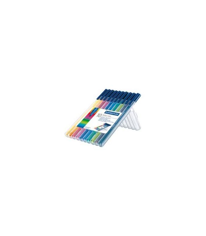 ESTUCHE 10 PZASTRIPLUS COLOR 323, SURT. STAEDTLER 323 SB10