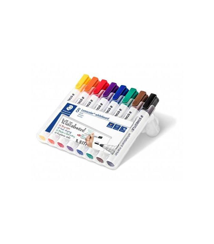 ESTUCHE 8 PZAS LUMOCOLOR WHITEBOARD MARKER 351, SURT. STAEDTLER 351 WP8