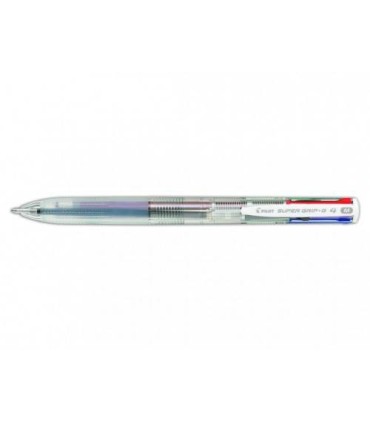 BOLIGRAFO SUPERGRIP G - 4 COLORES - CUERPO COLOR TRANSPARENTE PILOT BPKGG-35M-NC