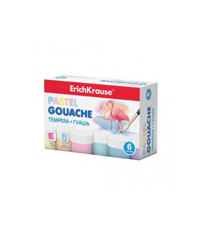 CAJA GOUACHE PASTEL 6 COLORS BY 20ML ERICH KRAUSE 50540