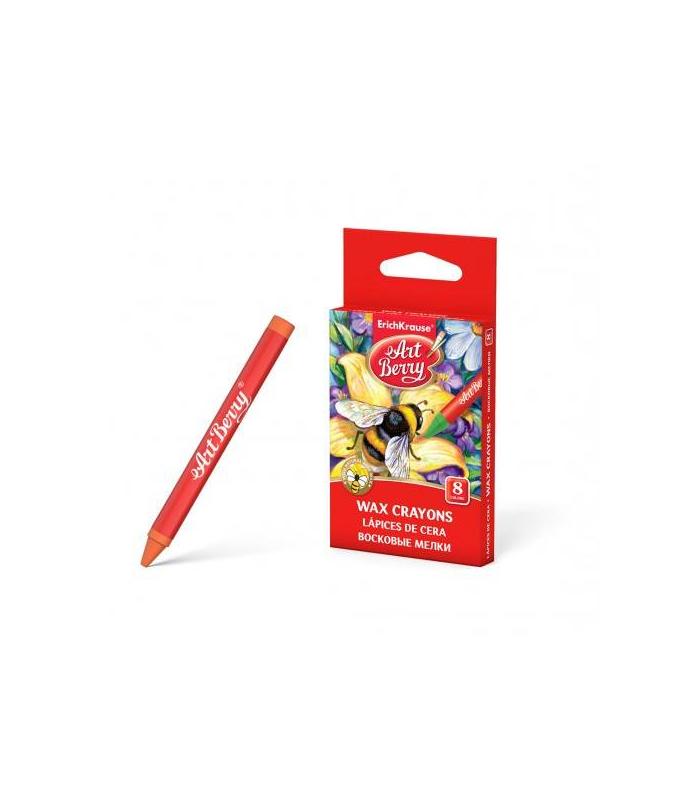 ESTUCHE DE CERAS DE PLSTICO 8 COLORES ARTBERRY 34929