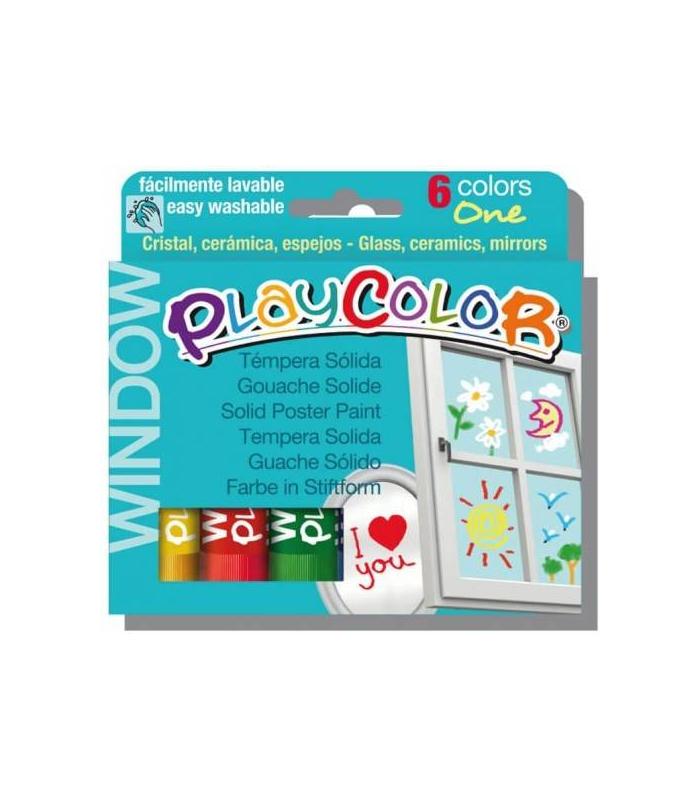 ESTUCHE WINDOW ONE 6 COLORES SURTIDOS PLAYCOLOR 02001