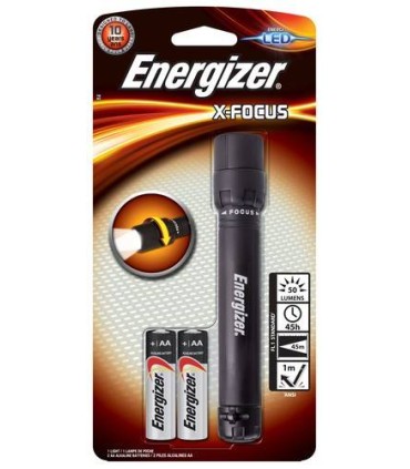 LINTERNA LED DE TRABAJO MODELO X-FOCUS 2AA DISTANCIA 38 M. ENERGIZER E300669301