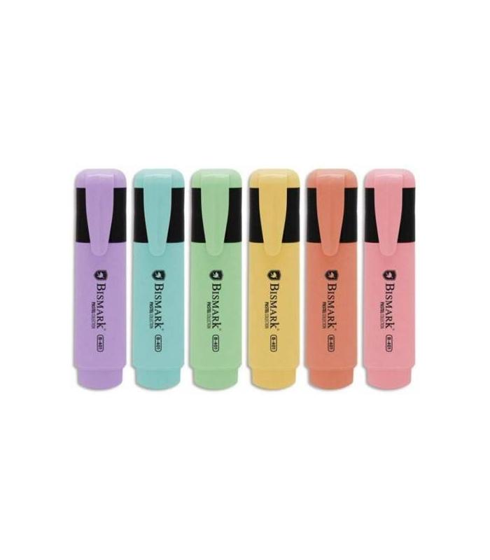 BLISTER 6 ROTULADOR FLUORESCENTE PASTEL BISMARK 327742