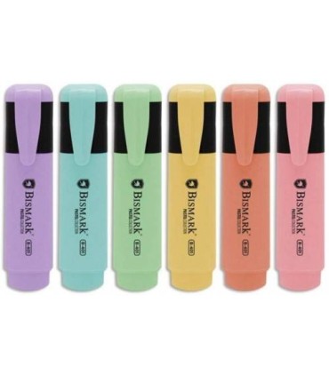BLISTER 6 ROTULADOR FLUORESCENTE PASTEL BISMARK 327742