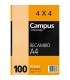 RECAMBIO UNIEXTRA A4 UNICLASIC 100 HOJAS 100G 4X4 C/M PAPYRUS 53390900