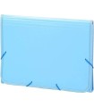 ACORDEON POLIPROPILENO SOFT FOLIO 13 DEPARTAMENTOS RIBETE GOMA AZUL CARCHIVO 19260010