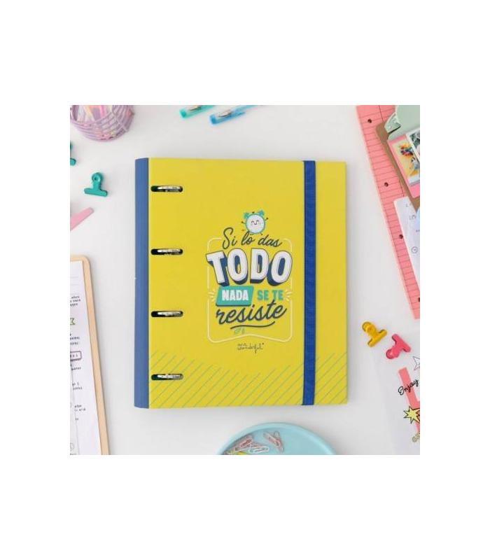 CARPETA CON ANILLAS - SI LO DAS TODO, NADA SE TE RESISTE MR