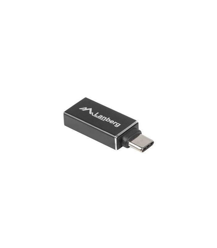 ADAPTADOR USB LANBERG USB-C M 3.1 A USB-A H OTG NEGRO