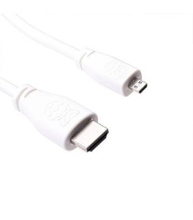 Raspberry Pi T7689AX cable HDMI 1 m HDMI tipo A (Estndar) HDMI tipo D (Micro) Blanco