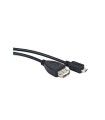 CABLE USB LANBERG MICRO M A USB-A F 2.0 OTG NEGRO 15CM OEM