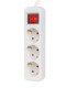 REGLETA LANBERG 3 TOMAS SCHUKO CON PROTECION BLANCA 1.5M