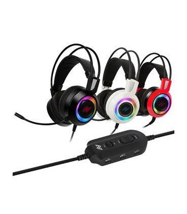 AURICULARES GAMING ABKONCORE CH60 BLACK REAL 7.1 RGB LED