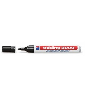 BLISTER MARCADOR PERMANENTE 3000 NEGRO EDDING E-3000/1-01
