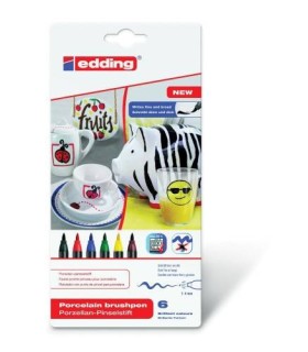 ESTUCHE ROTULADOR PARA CERMICA COLORES BSICOS EDDING 4200-6-S-000