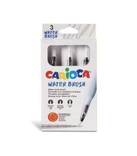 Carioca Pinceles Recargables Water Brush - 3 Uds