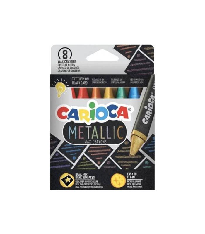 ESTUCHE METALLIC CERAS 8 PCS CARIOCA 43163