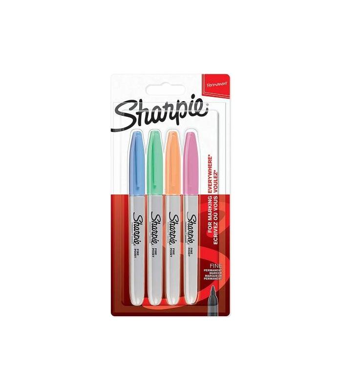 FINE BLSTER 4 COLORES SURTIDOS PASTELES SHARPIE 2065402