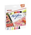 PACK 5 MARCADORES ACRLICOS TRAZO 5-10 MM. NEN. COLORES: 922, 901, 065, 066 Y 069. EDDING 5000-5-S
