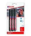 BLISTER 3 MARCADORES EDDING 300. COLOR: NEGRO. EDDING E-300-3-01