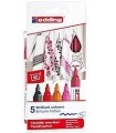 PACK 5 MARCADORES TEXTILES. COLORES CLIDOS. EDDING 4500-5-S-999