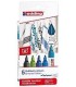 PACK 5 MARCADORES TEXTILES. COLORES FROS. EDDING 4500-5-S-099