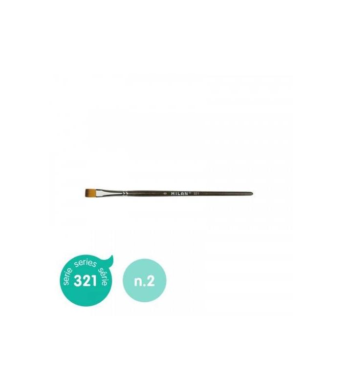 PINCEL SINTTICO PLANO SERIE 321, N 2 MILAN 80475