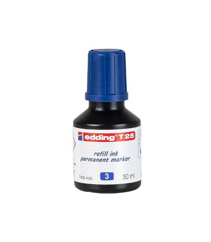 FRASCO TINTA PARA RELLENAR 25ML AZUL EDDING T25-003