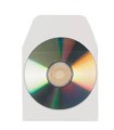 PACK DE 10 FUNDAS CD-DVD PP TRANSPARENTE AUTOADHESIVAS CON SOLAPA 3L 6832-10