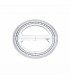CIRCULO TRANSPARENTE EN PLASTICO INYECTADO GRADUADO Y BISELADO 12 CM. FAIBO 220