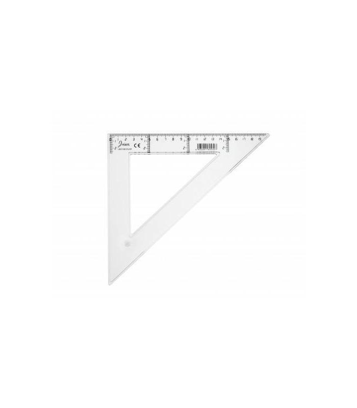 ESCUADRA TRANSPARENTE EN PLASTICO INYECTADO GRADUADO Y BISELADO 30 CM. FAIBO 41230