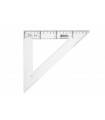 ESCUADRA TRANSPARENTE EN PLASTICO INYECTADO GRADUADO Y BISELADO 30 CM. FAIBO 41230